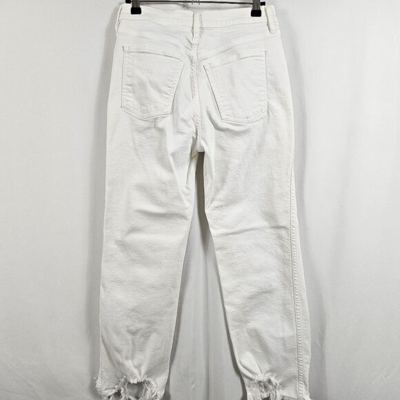 3X1 N.Y.C Denim High Rise Straight Leg Jeans in White - Size 28 - Picture 9 of 14